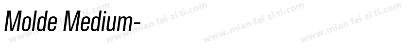 Molde Medium字体转换